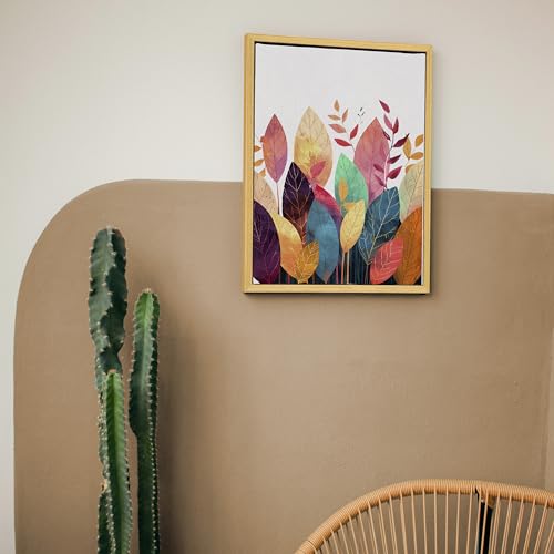 Image of 8x10 Canvas Floater Frame for 0.6-0.9 inch Deep Painting,Light Brown