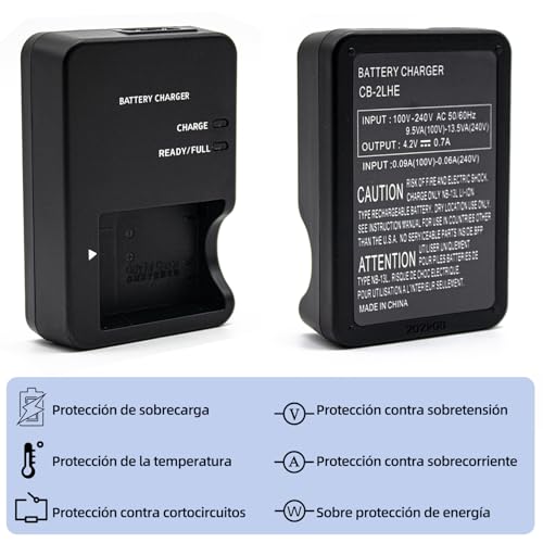 Batería NB-13L para Canon PowerShot G7 X Mark II solucionando cortes de energía 2