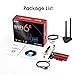 WiFi 6E AX210 (AXE5400) PCIe WiFi Card for Gaming PC Tri-Band PCIe Wireless Adapter for Desktop with High Speed Extended Pro Base Dual Antennas Bluetooth 5.3(USB Port),MU-MIMO, OFDMA for Win 11/10