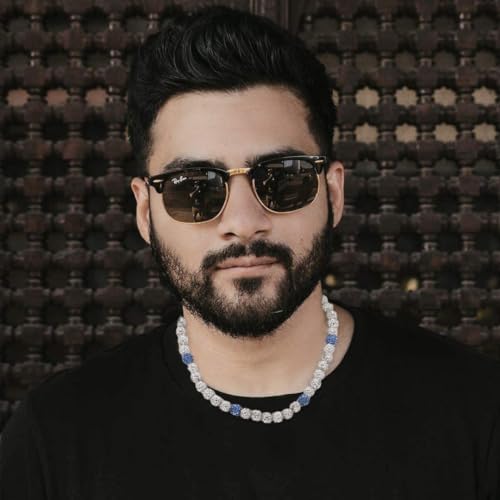 Baseball Beaded Chain Necklace for Men,Bling Ice Collection Baseball Necklace Gifts for Boys,Diamond Rhinestone Discoball Baseball Dirp Accessories Necklace Gifts for Baseball Team Lovers3