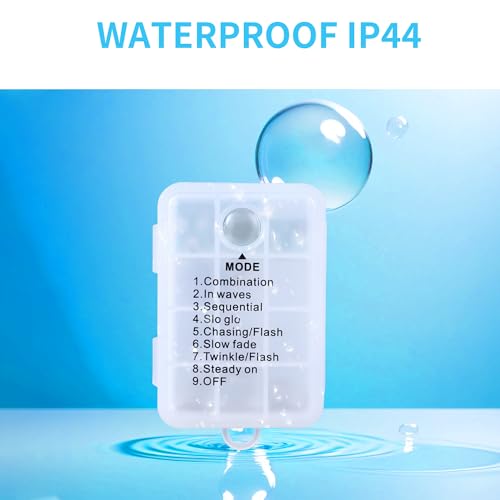 Clearhill 3 1.5V AA Batterie Case Box Halter mit EIN- / Ausschalter (Batterie Nicht enthalten), 8 Modi, USB Female Port, IP44, für 5V USB Strip Lights, Fairy String, Vorhangbeleuchtung