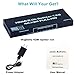 HDMI Splitter 1x8, 4K HDMI Splitter 1 in 8 Out Audio Video Distributor Box, Support HDMI 2.0b, HDCP 2.2, 4K@60Hz, 3D, RGB4:4:4 Compatible for Xbox, PS4, Fire Stick, Roku, Projector, HDTV