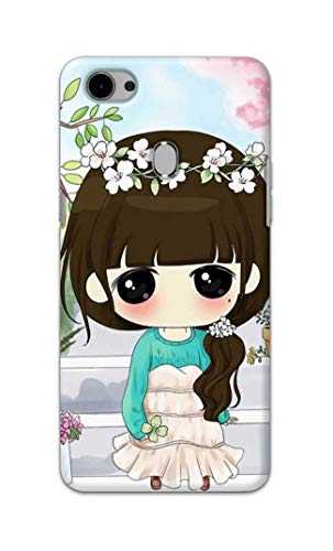 Image of PRINTFIDAA Cartoon Girl Printed Designer Hard Back Case Cover for Oppo F7 -(RP) MVN1009