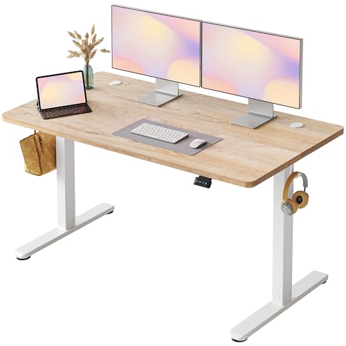 FEZIBO 電動 昇降式デスク スタンディングデスク 幅120cm 奥行60cm 高さ72-114cm 上下昇降デスク Amazon | FEZIBO 電動 昇降式デスク スタンディングデスク 幅120cm