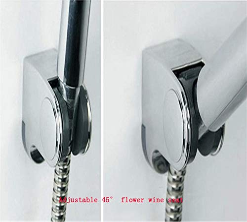 Pomme de douche ronde à main et ensemble de robinet chaud froid