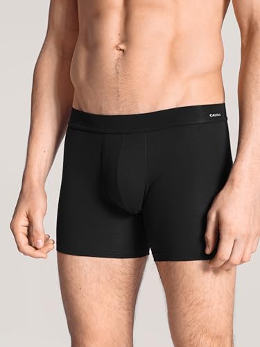Men's Cotton Code Long Boxer Brief, 25890, Black, L2