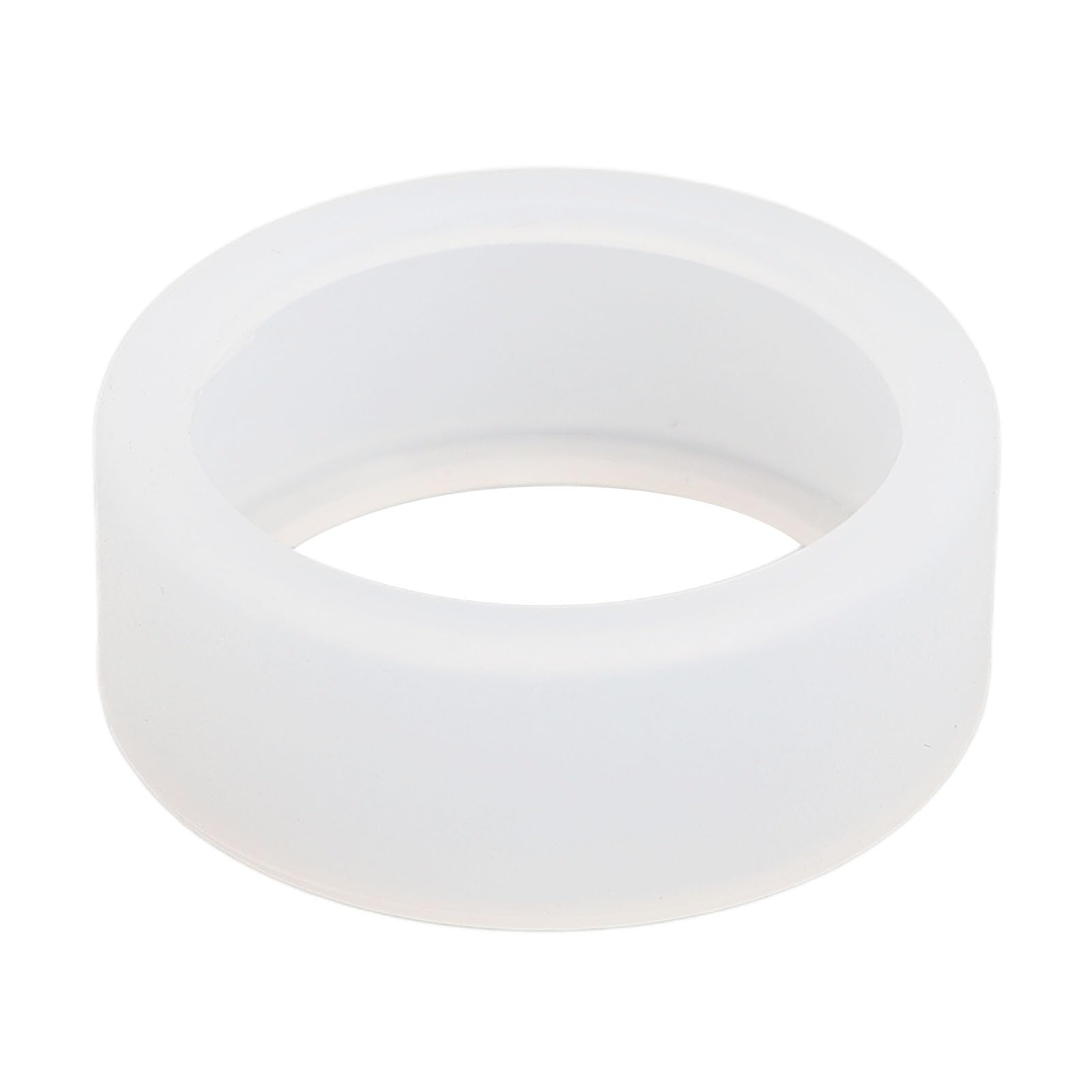 Culnflun Silicone Ring Cover, Skin-Friendly Sweat-Proof Grip Texture Design, Water Rinse for Easy Cleaning, Multi-purpose Anti-Scratch Ring Cover, White Suitable for Size 6/7/8/9/10(S)