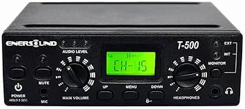 T-500-4 FM Multi-Channel Assistive Listening & Simultaneous Interpretation Transmitter 72-76 MHz - Works with Enersound FM Receivers R-120 and R-100.