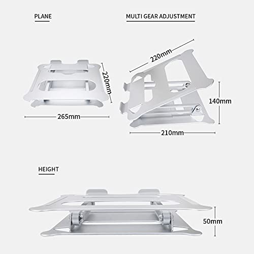 Tomshin Suporte ergonômico para laptop Z17 para mesa ajustável dobrável para notebook Riser Suporte