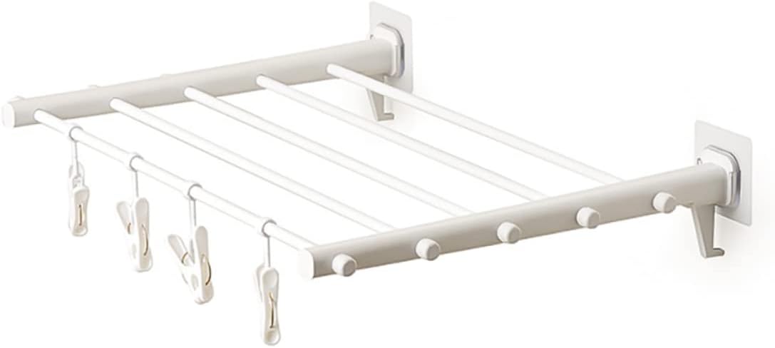 1pcs Folding Retractable Clothes Drying Rack for Indoor Outdoor Use Space-Saving Design Strong Load-Bearing Capacity for Balcony Bathroom and Laundry Room