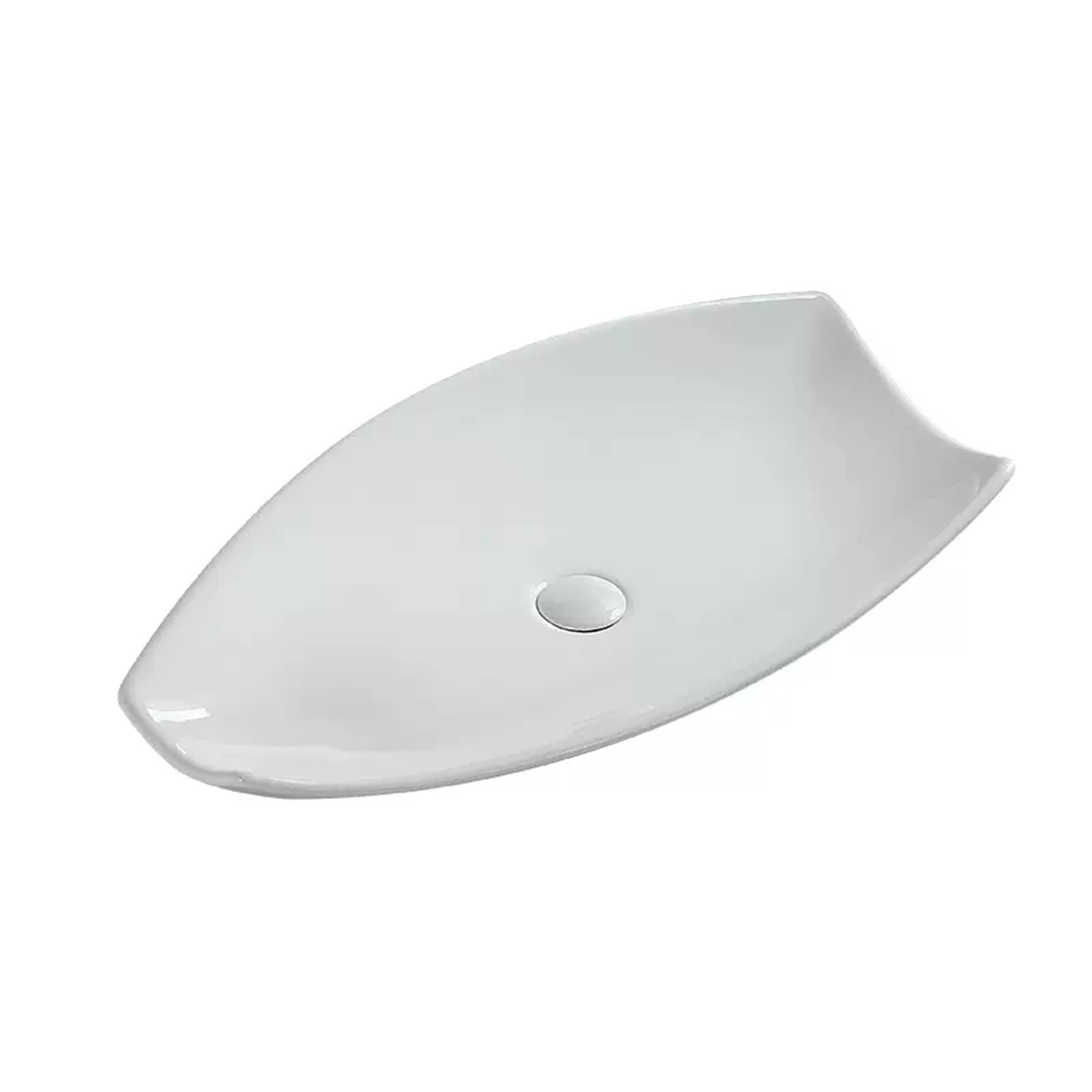 Sjdopulse White Vessel Sink Vessel Vanity Sink Modern Ceramic Vessel Sink Basin Bathroom Vessel Sink Above Counter Vanity Bowl Large Size Countertop Sinks For Bathroom Bathroom Sink Cer