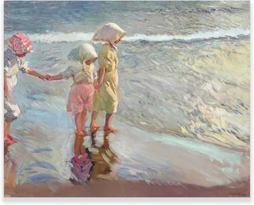 Peinture moderne Joaquin Sorolla Trois soeurs impression sur toile haut de gamme
