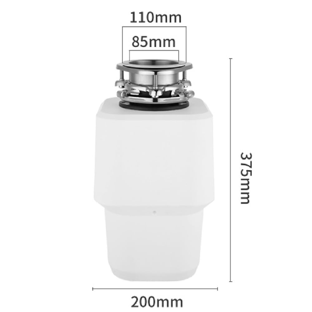 Tritarifiuti Rifiuti Alimentari Domestici, Tritarifiuti Rifiuti Alimentari da Cucina 1300ML con Interruttore Aria Telecomando, Macinazione a 10 Livelli 1900W, per Ufficio Ristorante Domestico