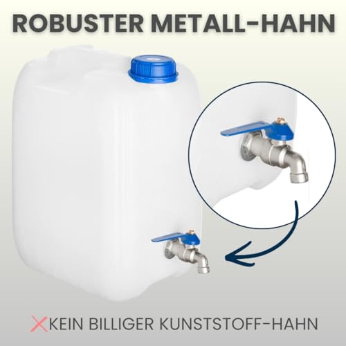 Bidon d'eau potable 30 l avec robinet pour stocker sans fuite - 6