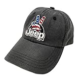 Jeep Wave USA Chino Twill Patch Garment Washed Hat Black