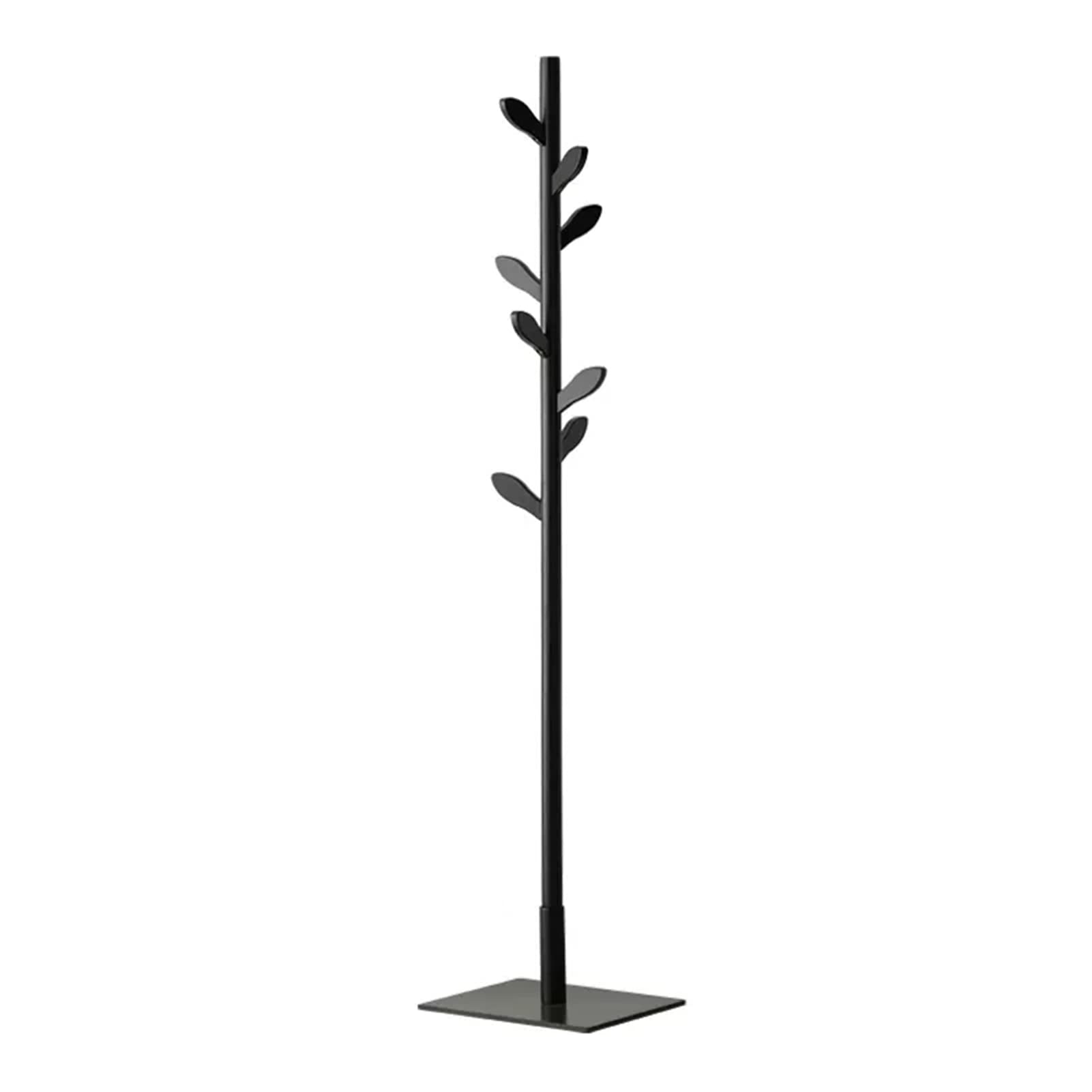 Garment Rail Freestanding Wood Clothes Rack With 8 Hooks SturdyEasy Assembly Coat Rack StandEntryway Hallway BedroomOffice