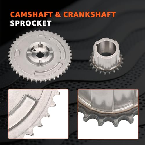 LS Timing Chain Kit w/Tensioner Fits 4.8L 5.3L 5.7L 6.0L 6.2L V8 Engines - LS1 LS2 LS3 L99 LS4 LQ4 LSA L76 L77 Compatible with Chevy GMC Silverado 1500 Tahoe Avalanche Express Suburban Sierra Yukon by Armker - Image 5