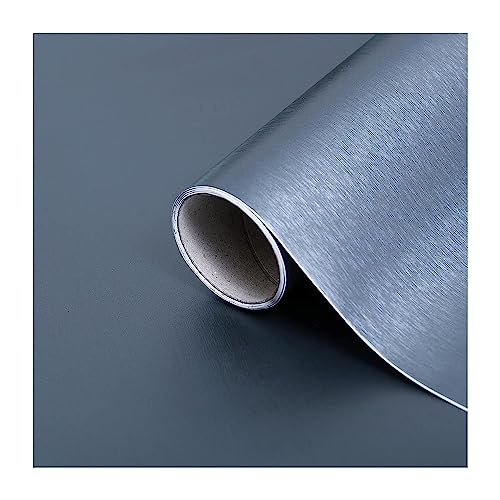 d-c-fix vinilo adhesivo muebles Gris de acero platino aspecto metálico autoadhesivo impermeable decorativo para cocina, armario, puerta, mesa papel pintado forrar rollo láminas 67,5 cm x 2 m