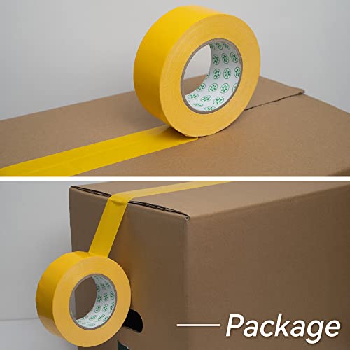 Image of Reniteco Yellow Duct Tape- 3 inches x 45 Yards, Waterproof & All-Weather, No Residue, UV Resistant, Heavy Duty for Car, Home & Outdoor Repairs, 1 Roll