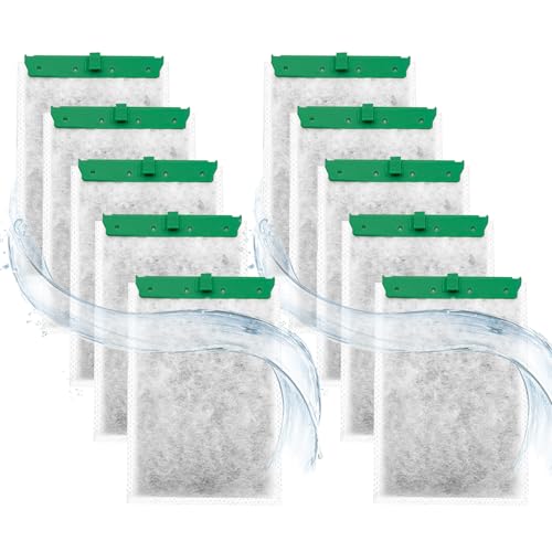 ROSYLEVE 10 Pièces Cartouche pour Filtres d'Aquarium Tetra EasyCrystal 250 et EasyCrystal 300, Filtre Intérieur pour Aquarium, Filtre Aquarium Contient du...