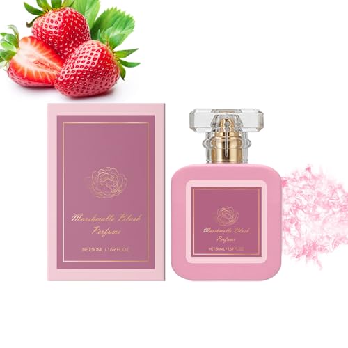 Pink Blush Perfume,Romantisches und Süßes Arabisches Parfüm für Frauen,Süßes Erdbeer-Vanille-Parfüm für Vitalität,Vitaldüfte für Junge Mädchen,Lang anhaltende Düfte,Warmer und Weicher Ton (1PC)