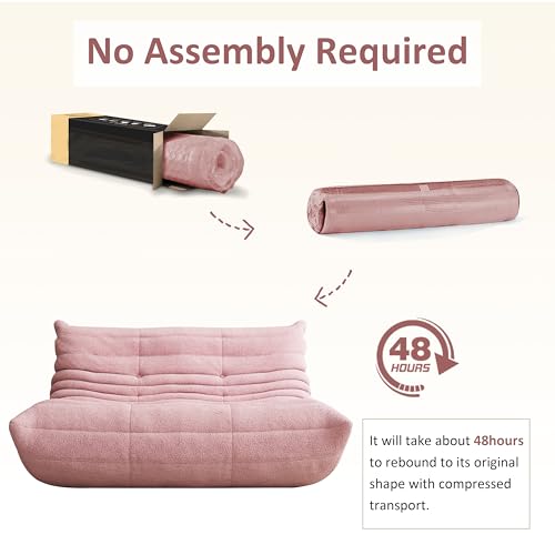 Image of Giant Bean Bag Chair for Adults - Cozy Loveseat Fireside Accent Chair with Memory Foam,Comfy Lazy Oversized Floor Sofa Couch Boneless Chaise Lounge for Living Room Bedroom Gaming Room (2 Seater)