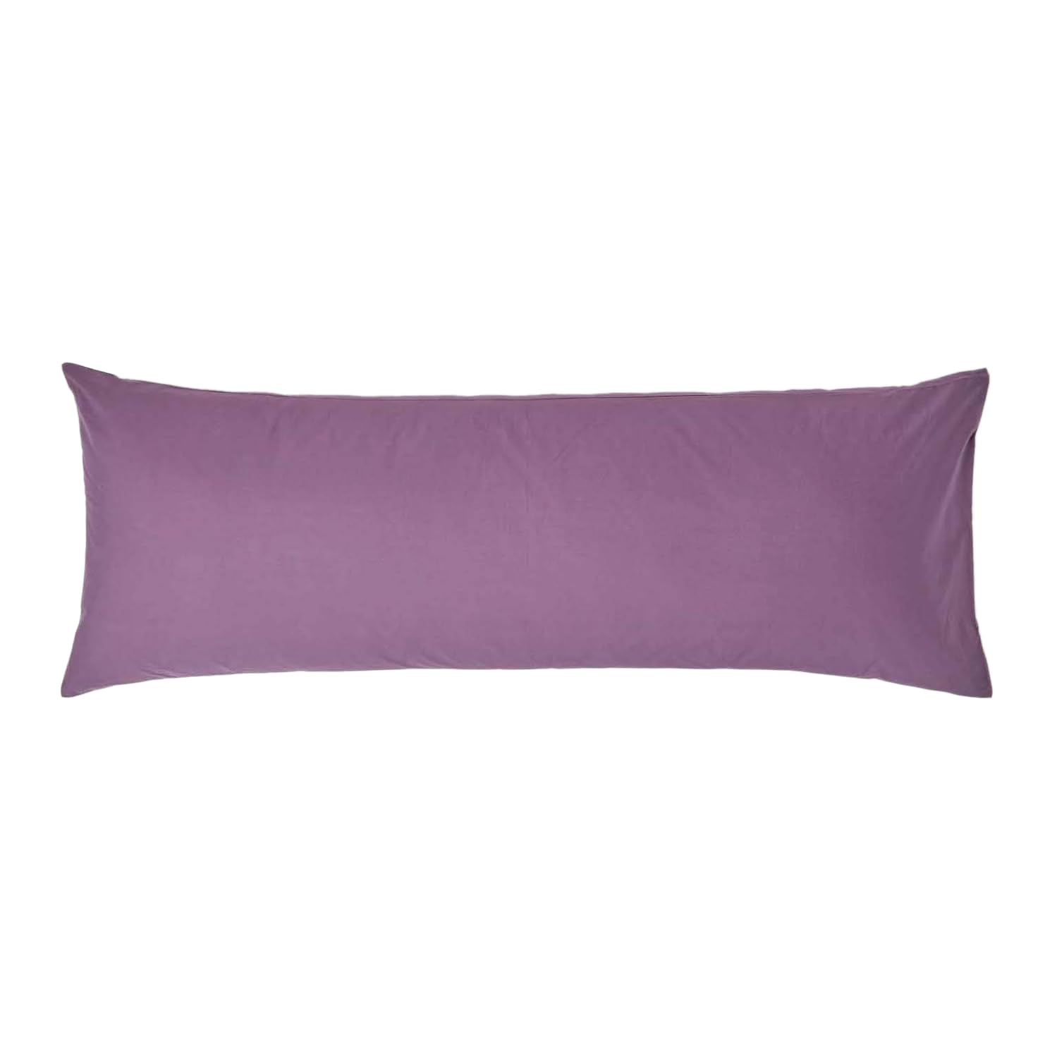 HOMESCAPES Purple Grape Pure Egyptian Cotton Body Pillowcase 200 TC 400 Thread Count Percale Equivalent Long Pillow Case for Nursing Pregnancy and Elderly Support