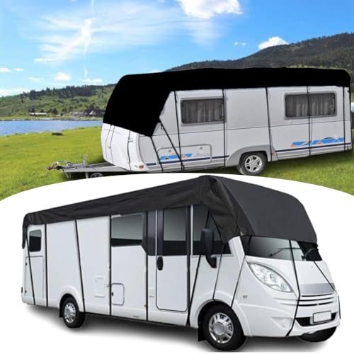 ♥Applicazione versatile: progettata universalmente, questa copertura si adatta a roulotte, camper, autobus e vari altri veicoli per il tempo libero. La sua versatilità la rende la scelta ideale per chiunque cerchi una protezione affidabile per i propri amati veicoli