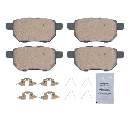 Image of HUSCH D1423 Rear Ceramic Brake Pads Kit Fit For Lexus CT200H 2011-2017, For Scion Im 2016, For Toyota Corolla Im 2017-2018, For Prius 2010-2022, For Prius AWD-E 2019-2022
