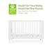 Delta Children Ollie 4-in-1 Convertible Crib - Greenguard Gold Certified, Bianca White