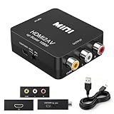 Plug-and-play: Adattatore HDMI a RCA non richiede l'installazione di driver o software. Collega l'estremità HDMI al dispositivo sorgente e il connettore RCA a tre pin al dispositivo di uscita per una trasmissione audio e video sincronizzata. Compatto e leggero, è facile da trasportare.