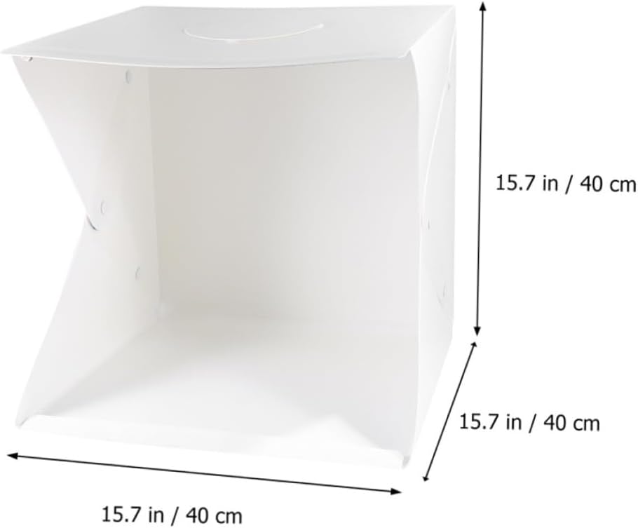 DOITOOL Portable 40cm Led Photo Box Mini Photography Tent 6 Colors Lighting Cube for Small Product Photography