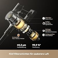 dreame R30 Akku Staubsauger,22000Pa/190AW Saugkraft, EdgeReach-Seitenbürste – Ansicht 7