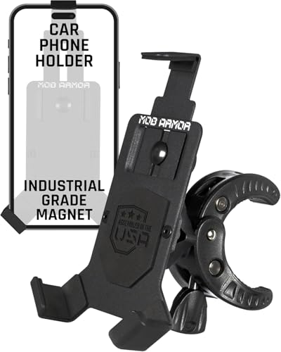Mob Armor Mob Mount Claw with 360° Rotation - Universal Phone Mounting Clamp for Motorcycle, Jeep, Dirt Bike, Car, ATV, Boat, Truck, Emergency Vehicle - Large, Black
