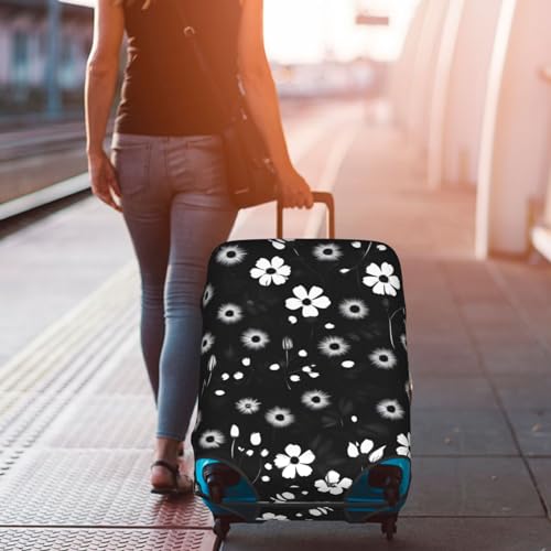 Housse de protection valise XL polyester lavable imprimé floral - 7