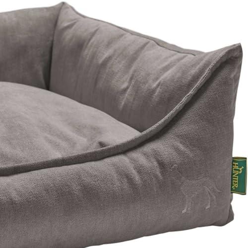 HUNTER EIBY Hundesofa, schmutzabweisend, Easy CLEAN-Technologie, pflegeleicht, S, grau