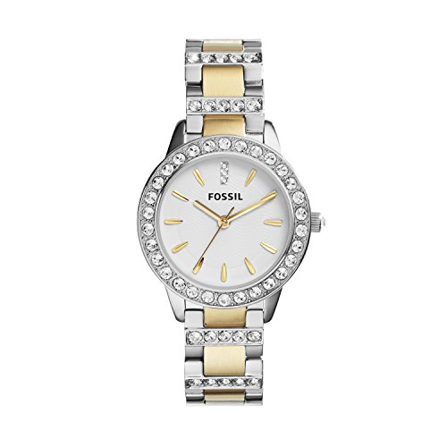 Fossil Women's ES2409 Jesse Two-Tone Stainless Steel Watch with Link Bracelet