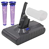 Dyson Battery Replacement - (Upgraded 4500mAh 21.6V) Dyson Battery Dyson V8 Battery Replacement with Filter Compatible for Dyson V8 Absolute Cord-Free Vacuum Cleaner (Not Fit Dyson VC10 Fluffy