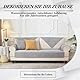 Alishomtll Sofabezug 1/2/3/4 Sitzer, Universelle Wasserdicht Sofa Überzug Ecksofa, L Form Couch Überzug, Hund Katze Anti-rutsch Sofaüberwurfe Sofaschoner für Wohnzimmer (Hellgrau, 70x150cm)