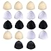 VENGABY 9 Paar BH Einlagen, Bra Pads Push- up Pad, Bikinis Unterwäsche Einsätze Pads - BH Pads 3 Farben, Dreieckige Formikinis Unterwäsche Einsätze Pads - in Hautfarben, Weiss Oder Schwarz
