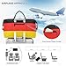Sinestour German Flag Travel Duffel Bag for Men Women with Makeup Bag Weekend Overnight Carry On Bags for Travel Hospital Gym