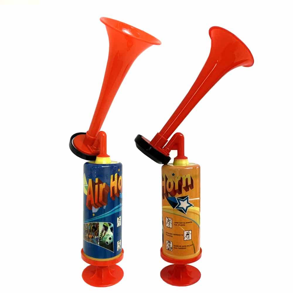 2 Manual Pump Fog Air Horn Hand Held Loud Noise Maker Party Sports Safety Gag !
