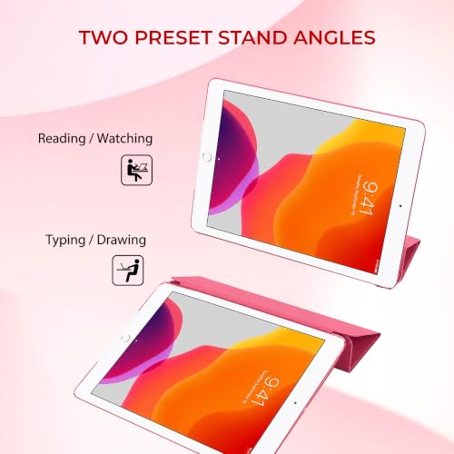 Image of MOCA Case for 10.2 inch iPad 9th 8th 7th Gen 10.2 inch iPads 2021 2020 2019 Launch A2603 A2604 A2605 A2270 A2428 A2429 A2430 A2197 A2198 A2200 Flip Cover (Water Melon, 10.2 inch iPad 9th 8th 7th Gen)
