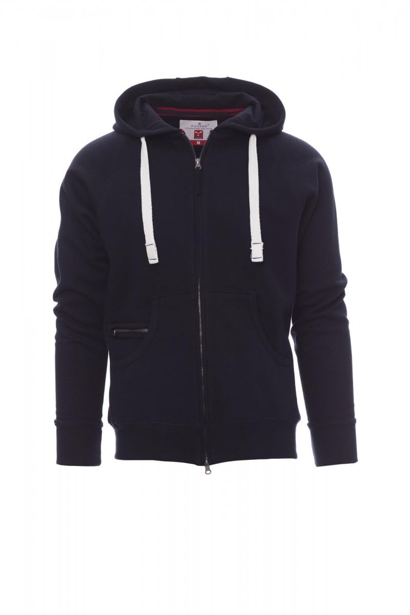 Felpa con Cappuccio da Uomo Payper Dallas+ Zip Intera Misto Cotone Autunno Inverno 300Gr