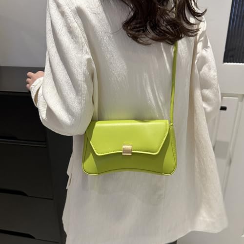 Vintage Women's Shoulder Bag PU Leather Crossbody Purse With Metal Buckle Spacious Underarm Handbag For Work Or Shopping 6