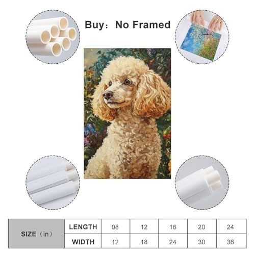 Lienzo de caniche decorativo para transformar tu dormitorio en un oasis 2