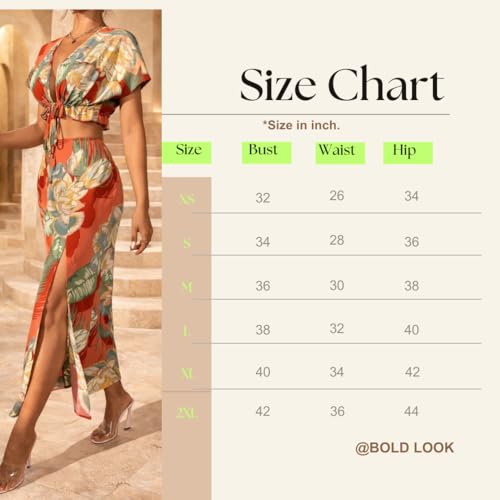 Image of Dress for Women Western Co ord Set Trendy Two-Piece Outfit for Summer, Vacation & Beach Wear Stylish Travel Floral Maxi Fashionable Dresses