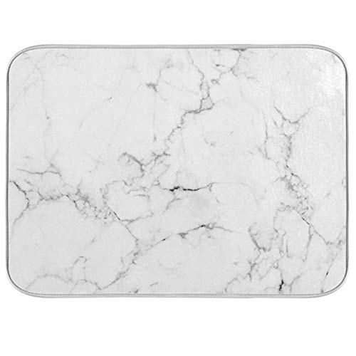 Jumbear - Tappetino per stoviglie da cucina, in microfibra, ultra assorbente, reversibile, 40,6 x 45,7 cm