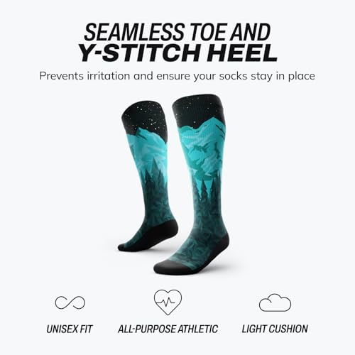 Outway Knee High Compression Socks for Men & Women, Moisture-Wicking Athletic Long Socks, Colorful and Comfortable Fit4