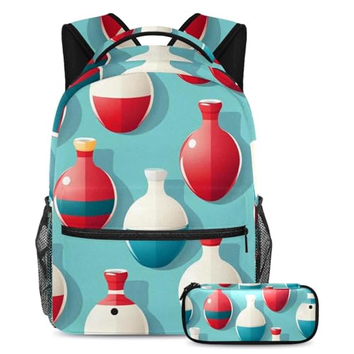 Sac à dos avec trousse à crayons grand format contre le désordre